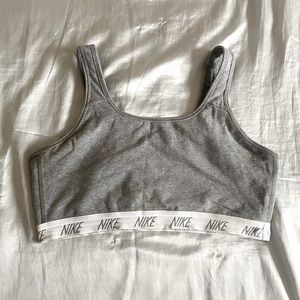 xl gray nike sports bra a little worn but still in decent condition